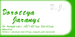 dorottya jaranyi business card